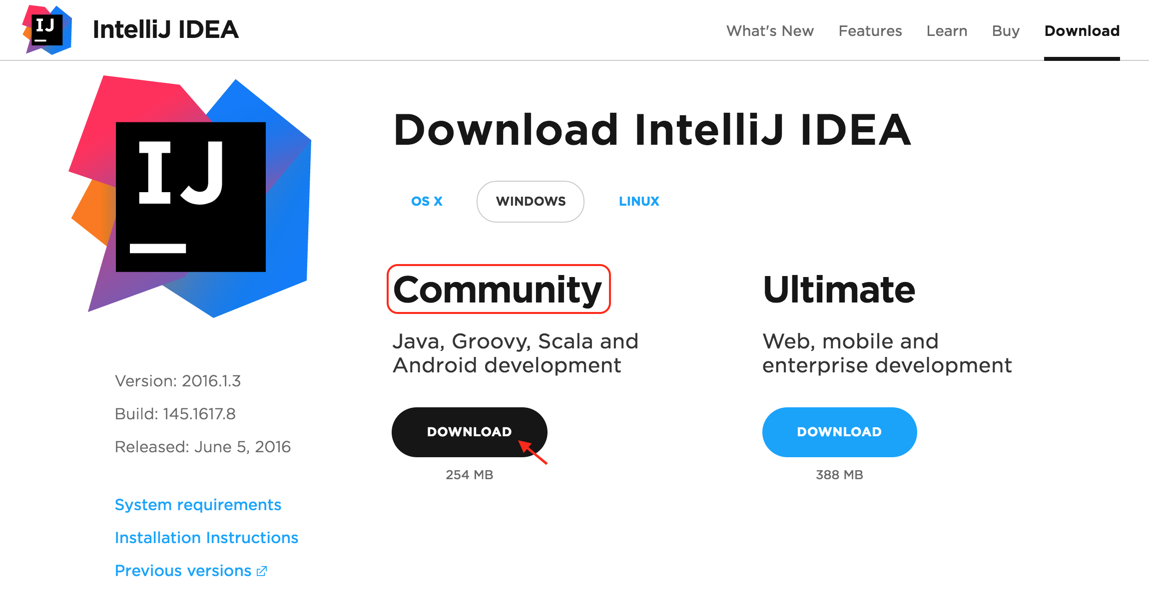 windows-install-intellij